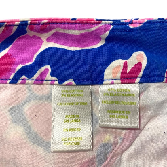 Lilly Pulitzer Stretch Chino Dress Pants in Catch & Release Print / Size 6 - Picture 6 of 10